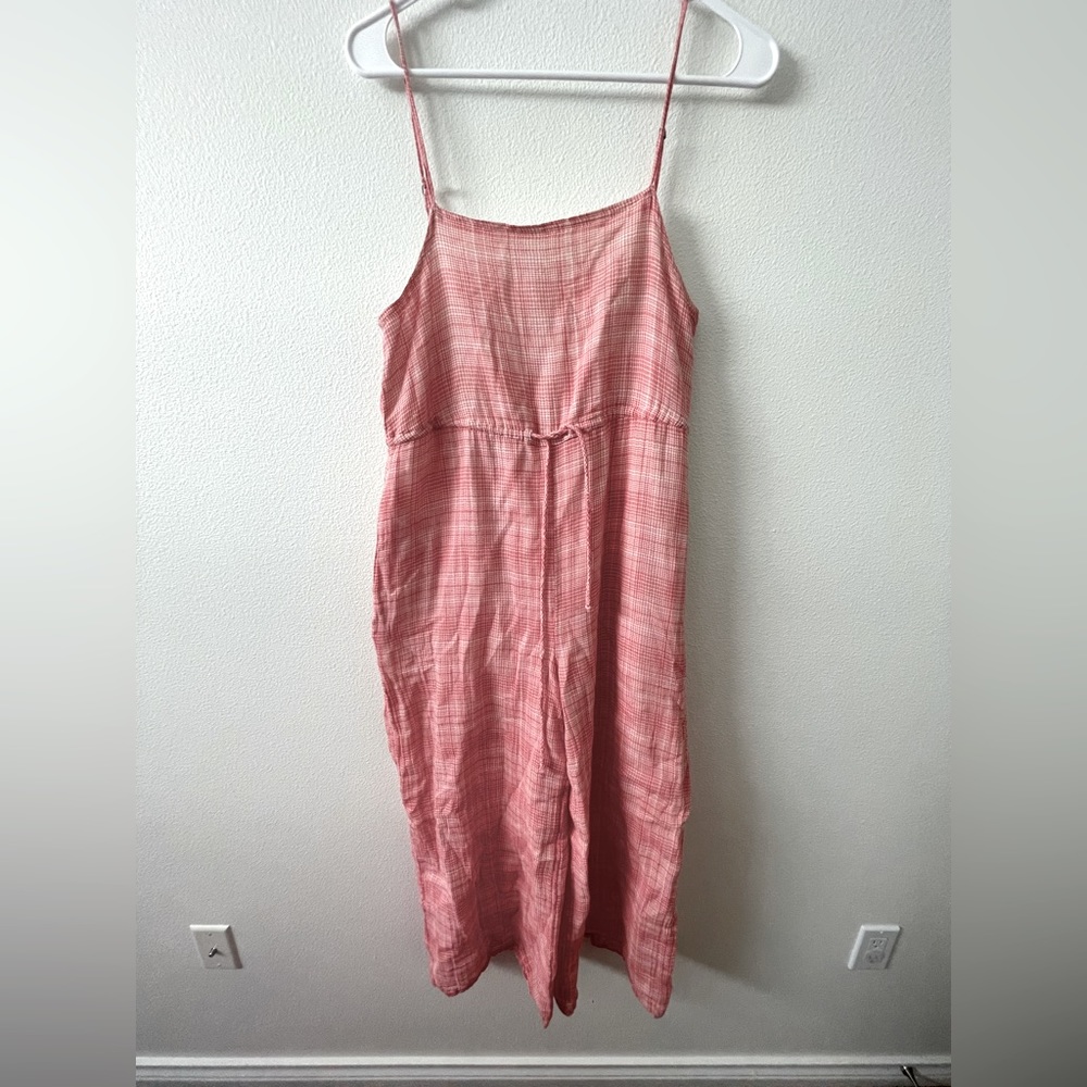 Urban Outfitters Audra Gingham Jumpsuit 100% cotton size small